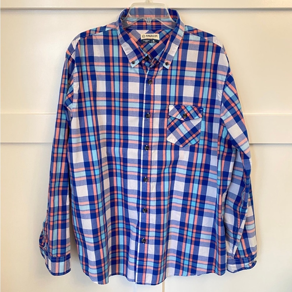 Magellan XL longsleeve button‎ front